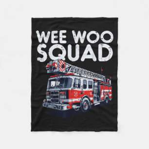 Couverture Polaire Camion de pompier Wee Woo Équipe Pompiers Hommes G