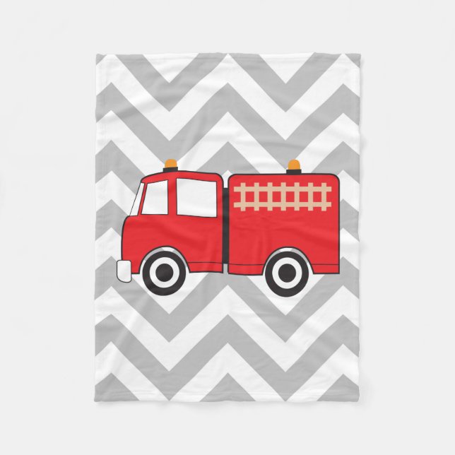 Couverture Polaire Camion feu rouge (Devant)