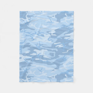 Couverture Polaire Camo bleu fané