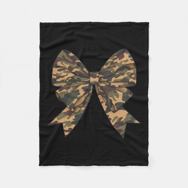 Couverture Polaire Camo Coquette Bow Chasse au canard Filles Enfants  (Devant)