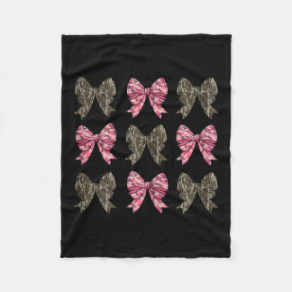 Couverture Polaire Camo Coquette Bow Chasse Canard Enfants Filles Bow