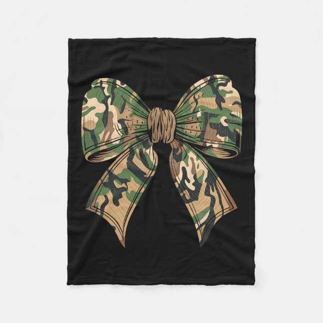 Couverture Polaire Camo Coquette Chasse Bow Camouflage Vieux Chasseur (Devant)