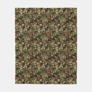 Couverture Polaire Camo géométrique