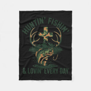 Couverture Polaire camo hommes de foi chasse pêche amoureux tous les