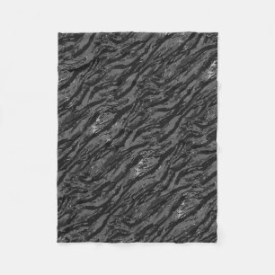 Couverture Polaire Camo rayé gris