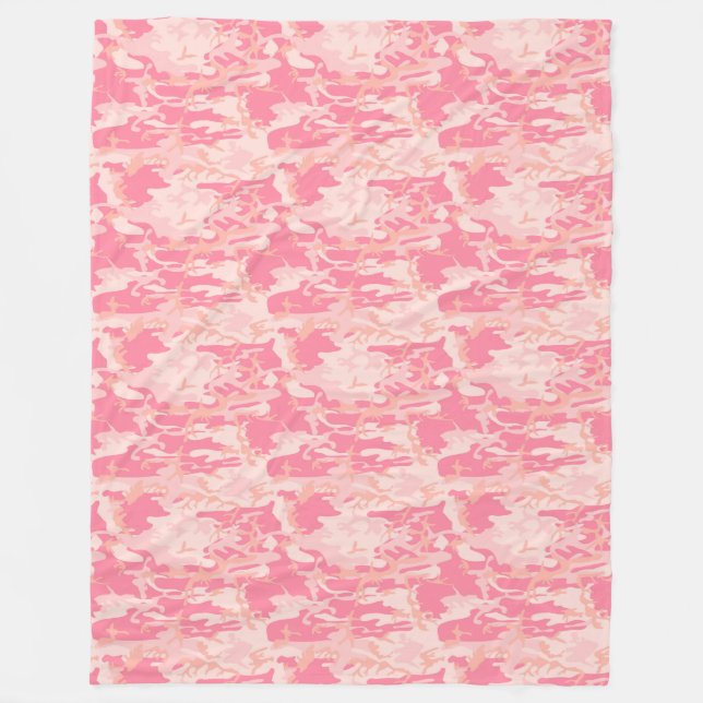 Couverture Polaire Camo rose Manly (Devant)