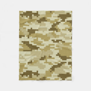Couverture Polaire Camouflage 8 bits pour désert numérique / Camo