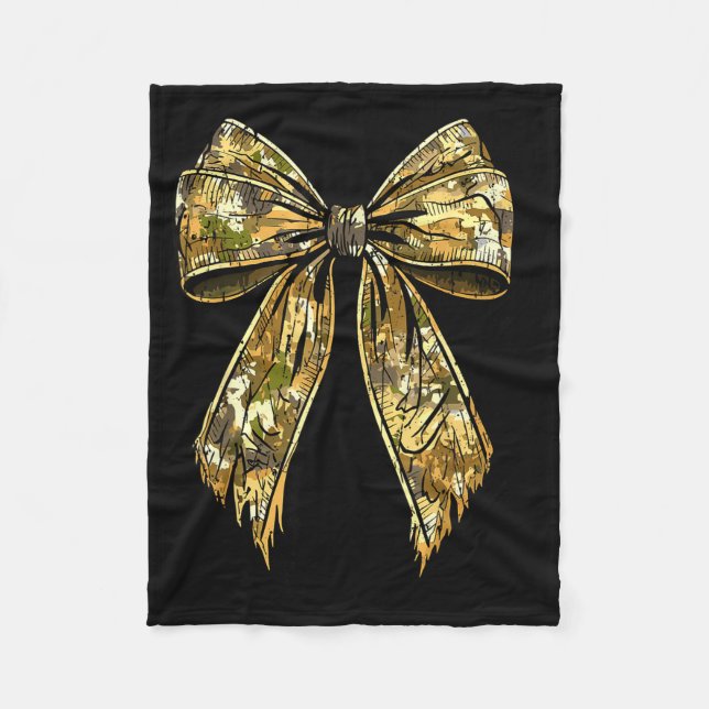 Couverture Polaire Camouflage Camo Bow Hunting Girl  (Devant)