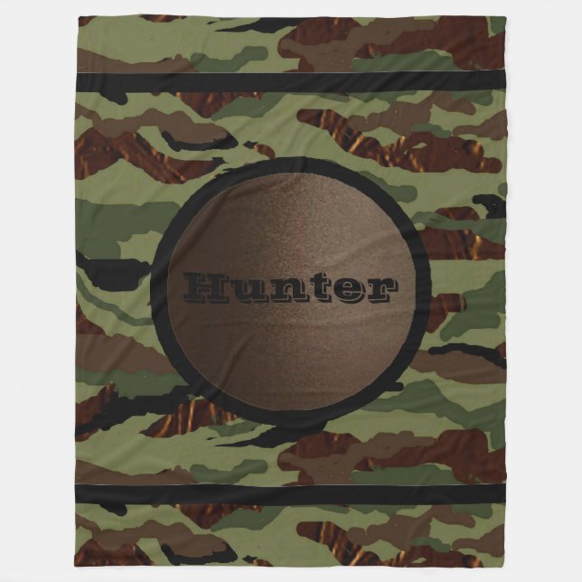 Couverture Polaire Camouflage Motif 1 Toison chasse-chasse (Devant)