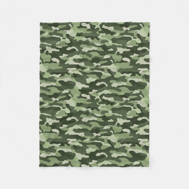 Couverture Polaire Camouflage vert (Devant)