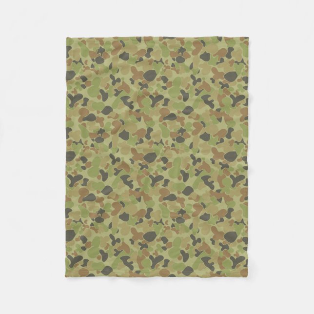 Couverture Polaire Camouflage vert Auscam (Devant)