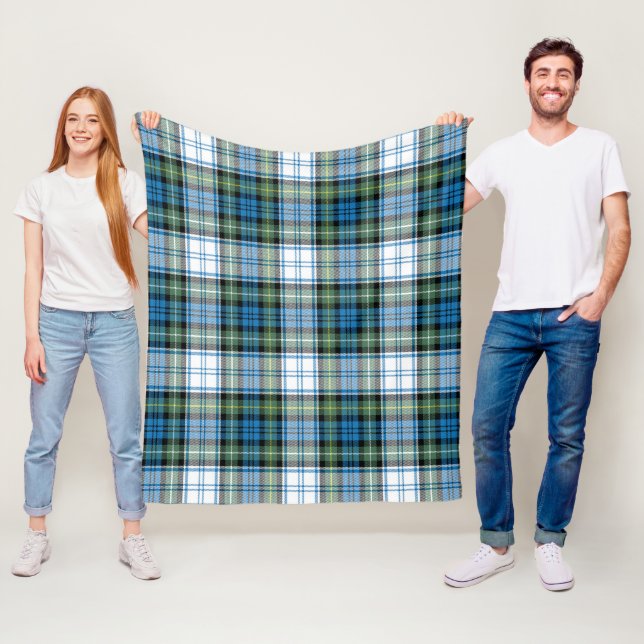Couverture Polaire Campbell habillé ancien plaid (En situation)