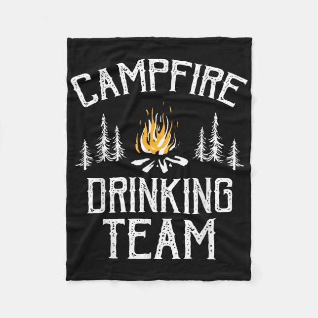 Couverture Polaire Campfire Dragon Team Camping Lovers Camper (Devant)