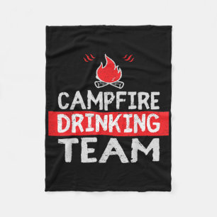 Couverture Polaire Campfire Drague Team Funny Camping Cadeau