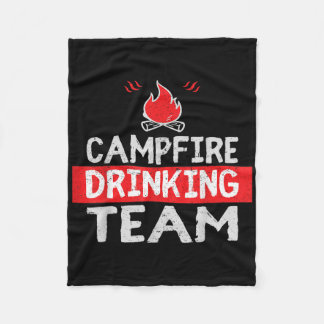 Couverture Polaire Campfire Drague Team Funny Camping Cadeau