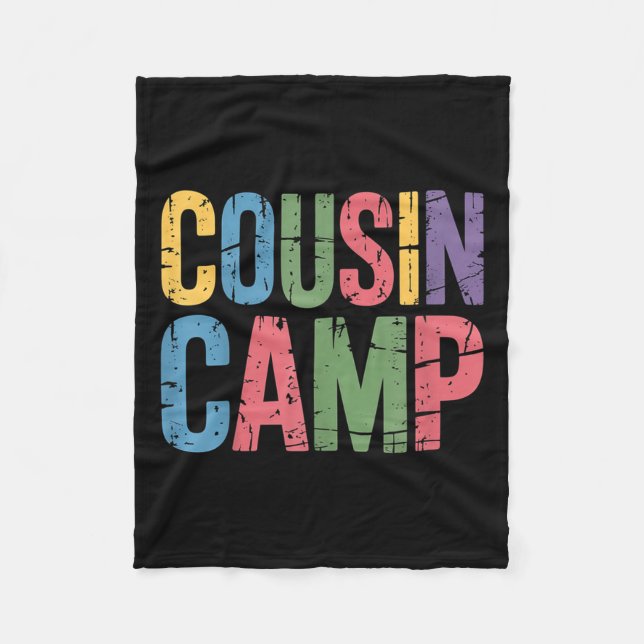 Couverture Polaire Camping Cousin Pajamas Enfants Filles Jumelage (Devant)