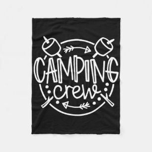 Couverture Polaire Camping Crew Campfire Camp d'été Famille de vacanc