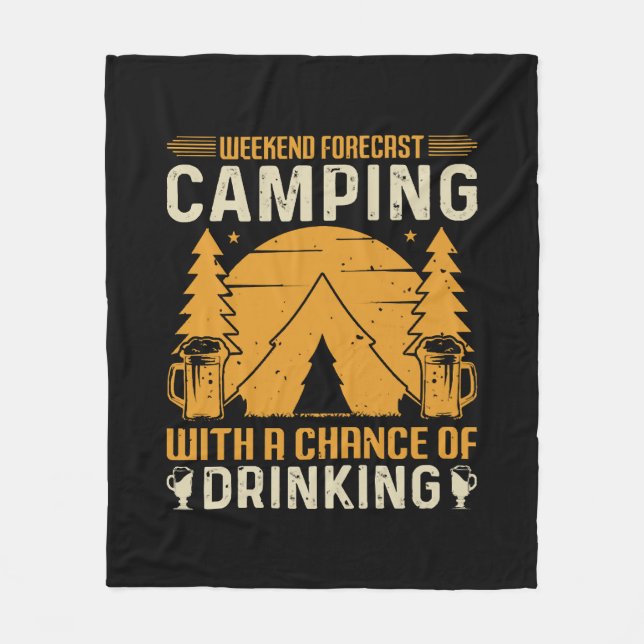 Couverture Polaire Camping et boisson (Devant)
