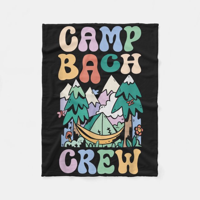 Couverture Polaire Camping Party de Mariage Camp Bachelorette Camp Ba (Devant)