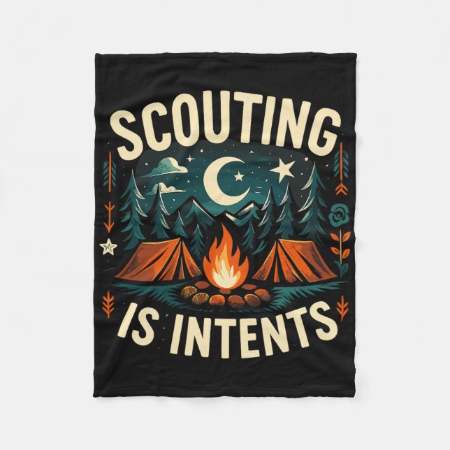 Couverture Polaire Camping Scoutisme Est Intention Éclaireur Campeur  (Devant)