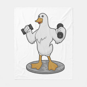 Couverture Polaire Canard comme Bodybuilder avec des cloches