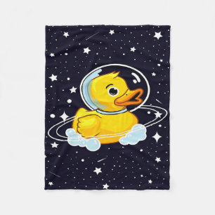 Couverture Polaire Canard Jaune Dans L'Espace Cadeau Canard Pour La