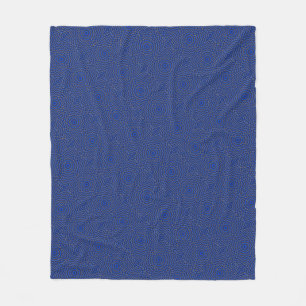 Couverture Polaire Canard sur fond bleu Kaleidoscope Small