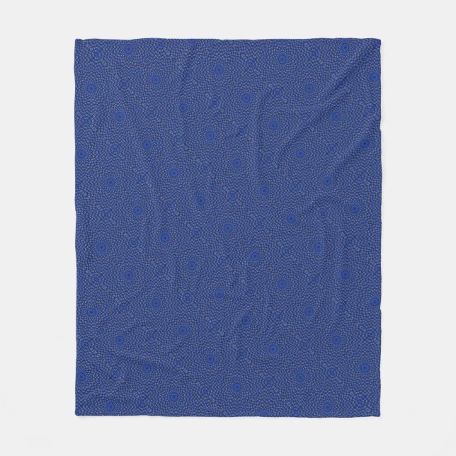 Couverture Polaire Canard sur fond bleu Kaleidoscope Small (Devant)