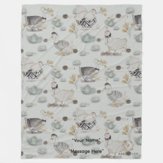 Couverture Polaire Canards de Haute Couture et poulets bébé