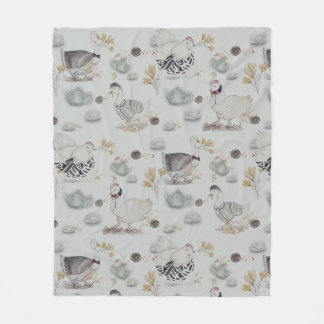 Couverture Polaire Canards de Haute Couture et poulets bébé