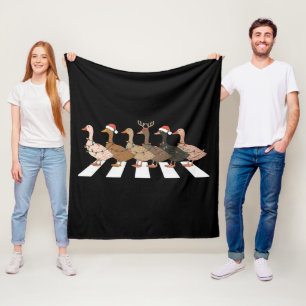 Couverture Polaire Canards de Noël Drôles Animaux Cadeau pour l'Amant