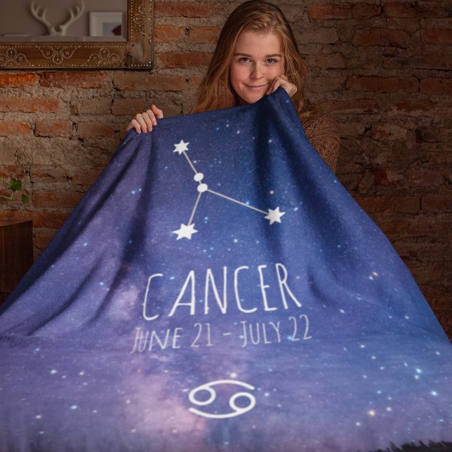 Couverture Polaire Cancer | Constellation Zodiaque personnalisée (Créateur téléchargé)