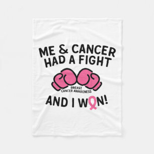 Couverture Polaire Cancer du sein J'ai gagné le soutien du survivant 