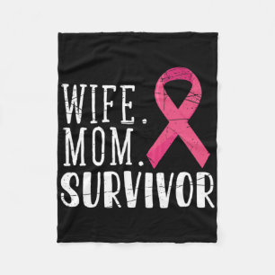 Couverture Polaire Cancer Guerrière Femmes Idée Cadeau Breast Cancer
