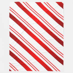 Couverture Polaire Candy Cane Striped