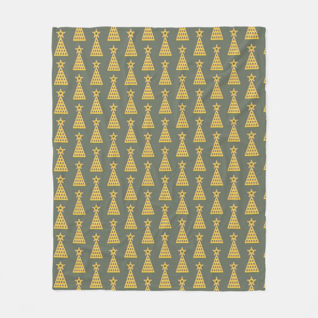 Couverture Polaire Candy Corn Christmas Tree Automne Carte de voeux T (Devant)