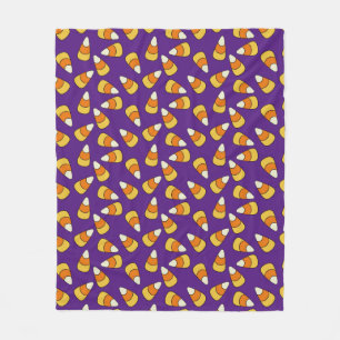 Couverture Polaire Candy Corn Motif