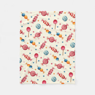Couverture Polaire Candy Wonderland