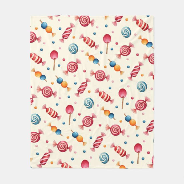 Couverture Polaire Candy Wonderland (Devant)