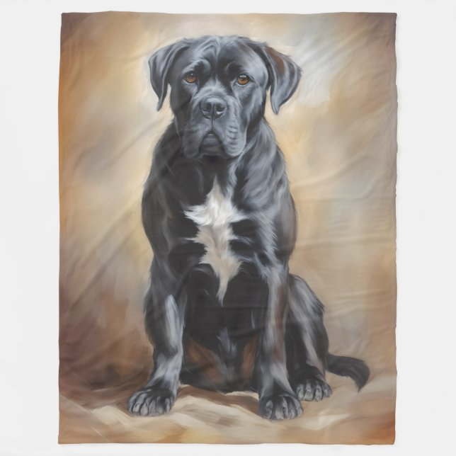 Couverture Polaire Cane Corso Fleece Blanche (Devant)