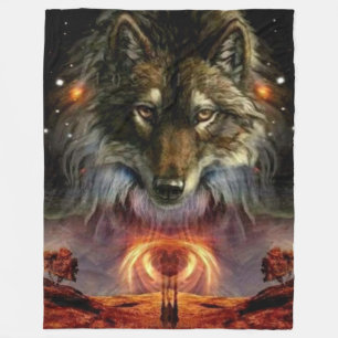 COUVERTURE POLAIRE CANIS LUPIS (LOUP)