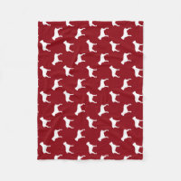 Canne Corso Chien Silhouettes Motif Rouge et blanc