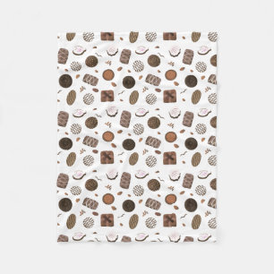 Couverture Polaire Canoës au chocolat