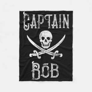 Couverture Polaire Capitaine Bob - Bateau de pirate personnalisé vint