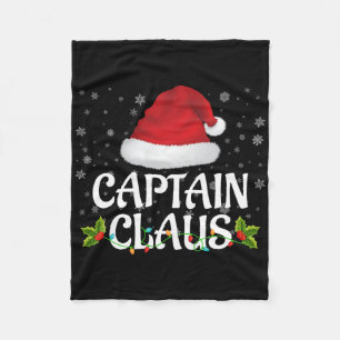 Couverture Polaire Capitaine Claus illuminations de Noël Père Noël Pa