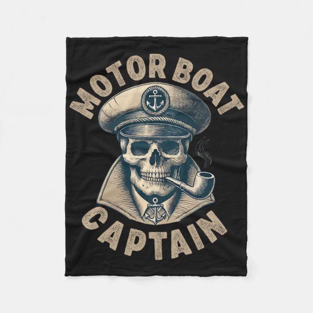 Couverture Polaire Capitaine De Bateau À Moteur Pour Propriétaire De  (Devant)