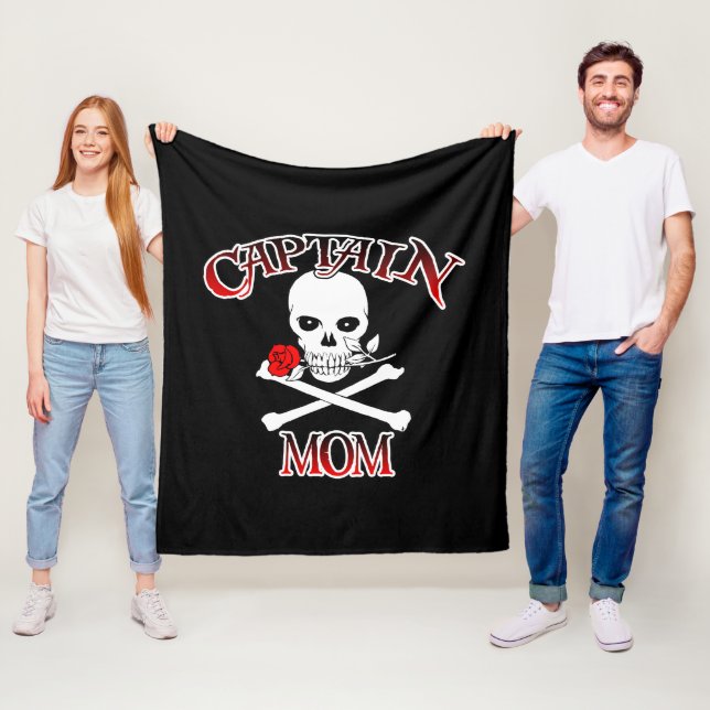 Couverture Polaire Capitaine Maman Blanche polaire (En situation)