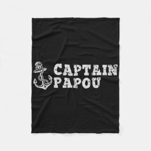 Couverture Polaire Capitaine Papou Voile Bateau Vintage Bateau Ancre