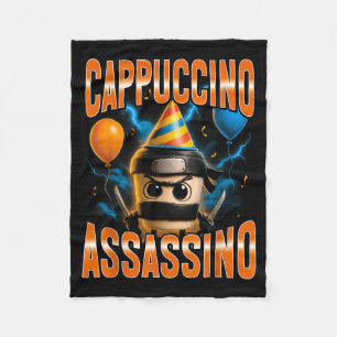 Couverture Polaire Cappuccino Ino Anniversaire M Brainrot Italien Sur