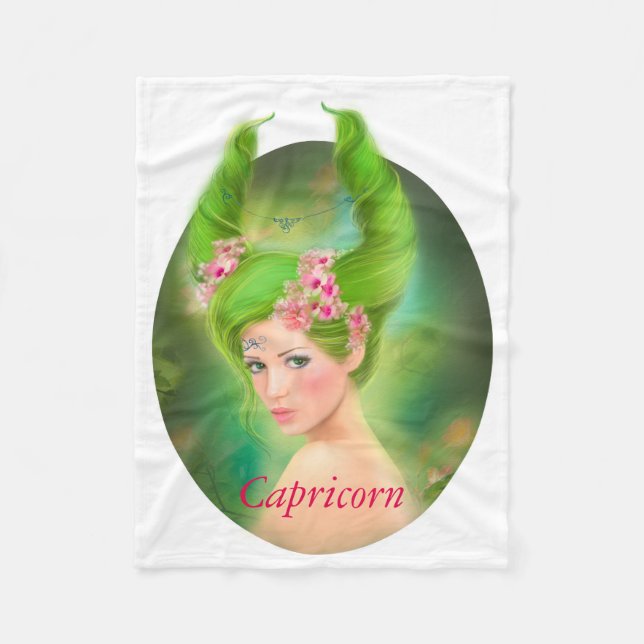 Couverture Polaire Capricorne Horoscope Zodiac - Imaginaire (Devant)